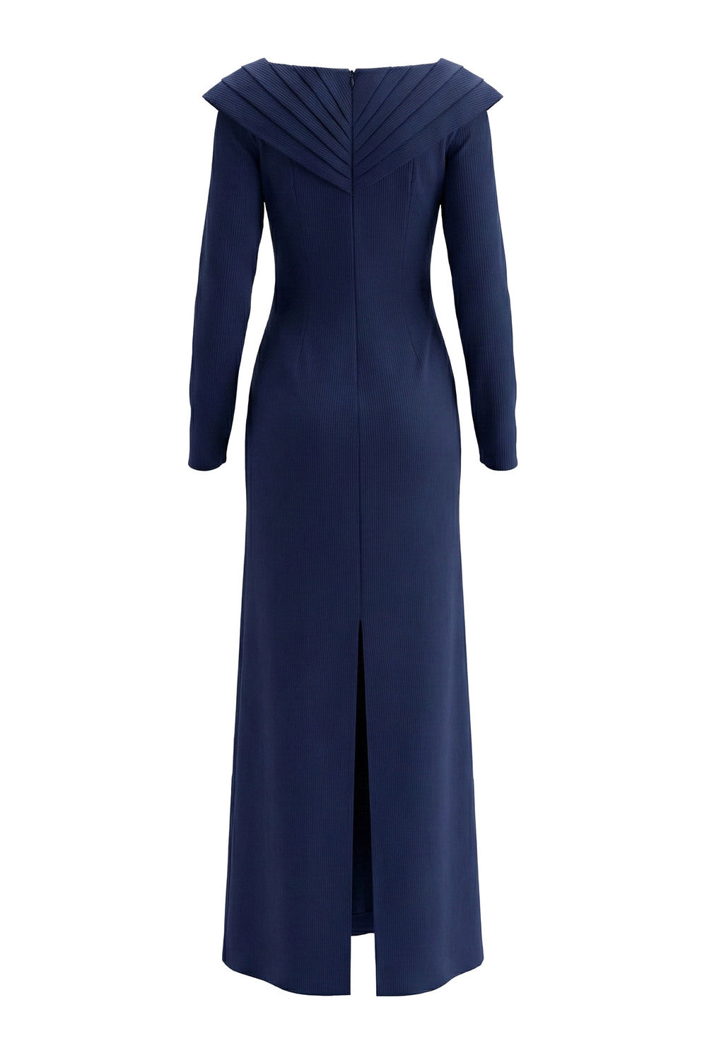 Mirer - Salvia Sheath Ponte Knit Maxi Dress