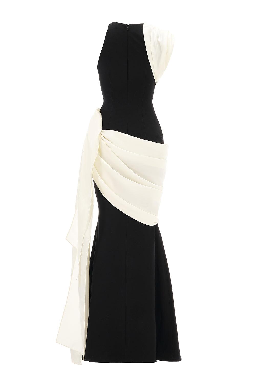 Mirer - Poppy Mermaid Ponte Knit Maxi Dress