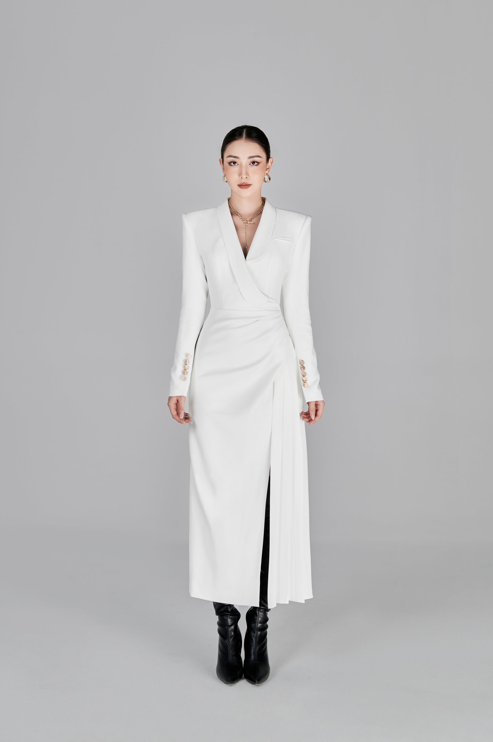 Rosanna Asymetrical Draping Dress