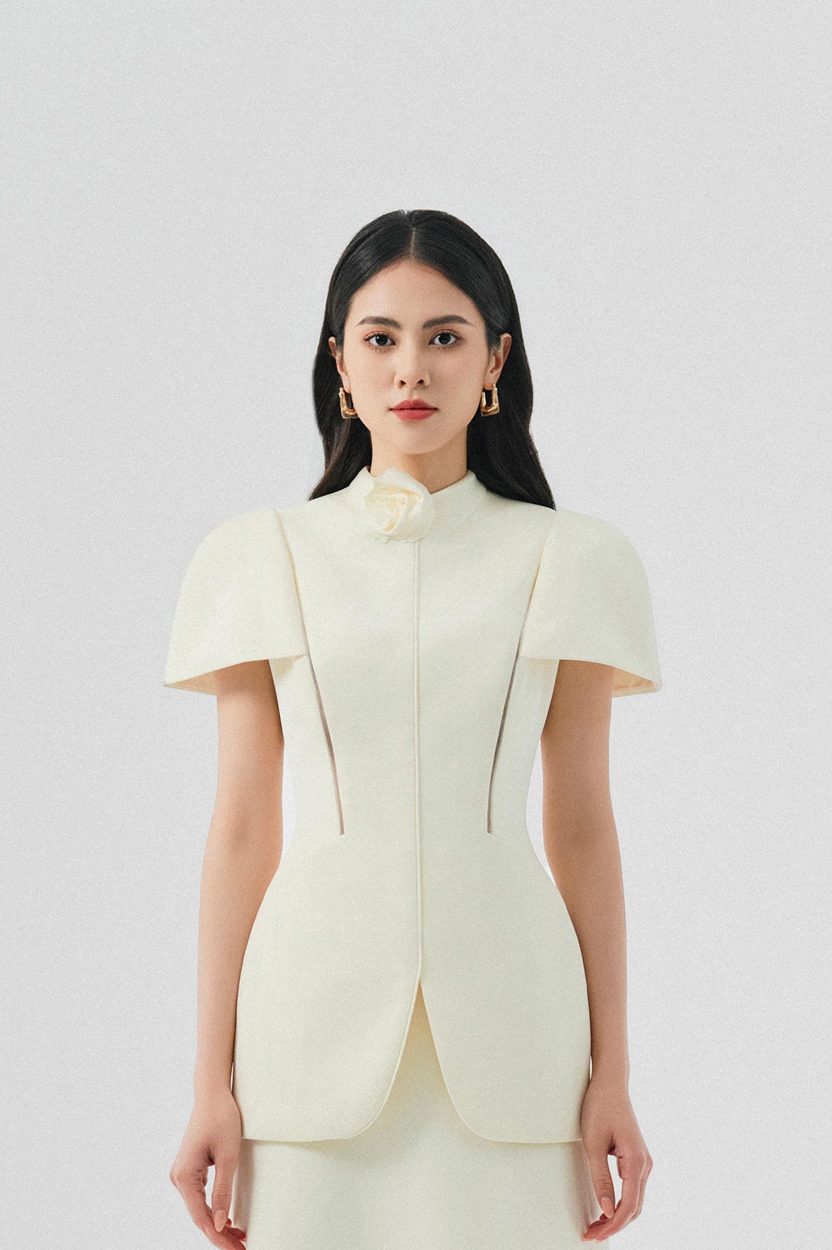 Jessica Capped Sleeves Shirt