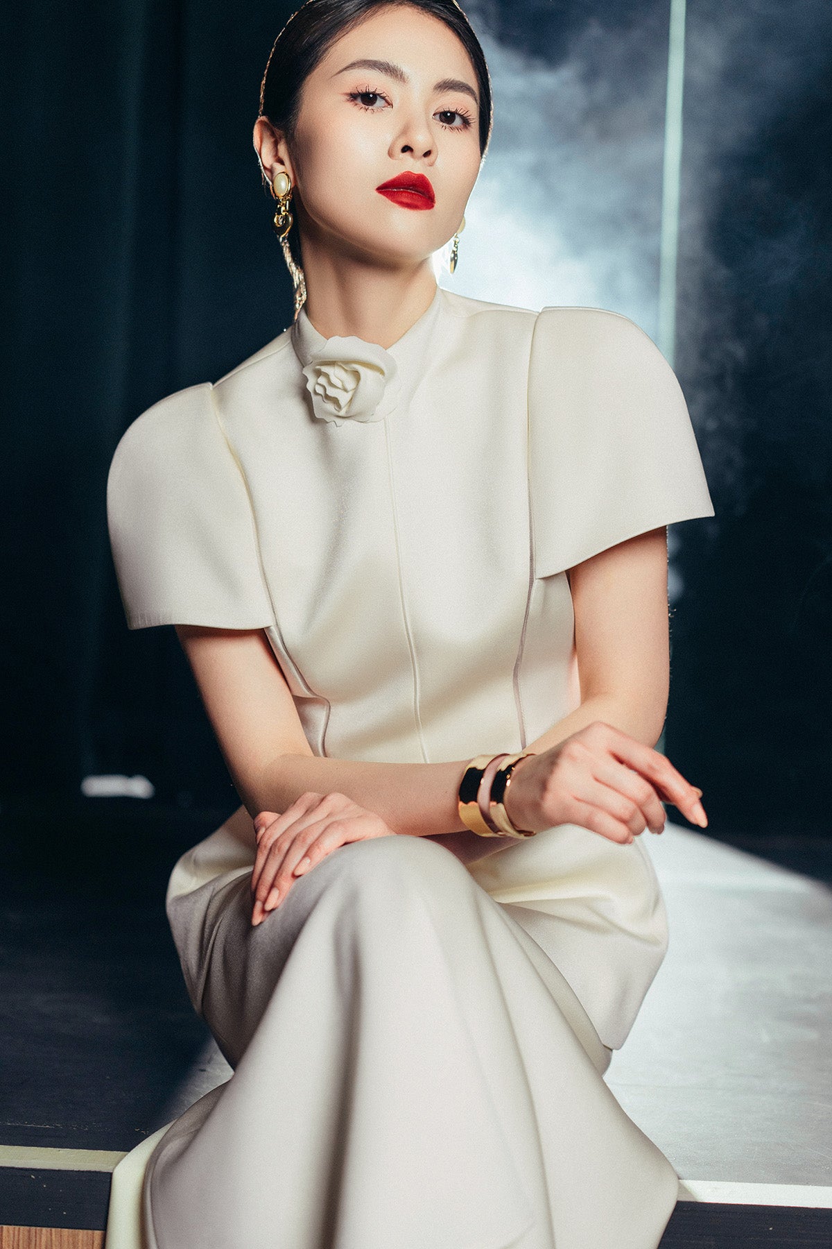 Jessica Capped Sleeves Shirt