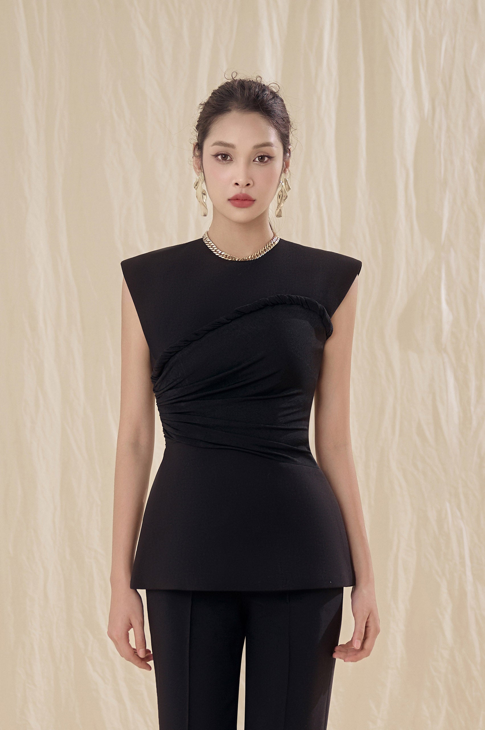 Kara Twisted Peplum Top