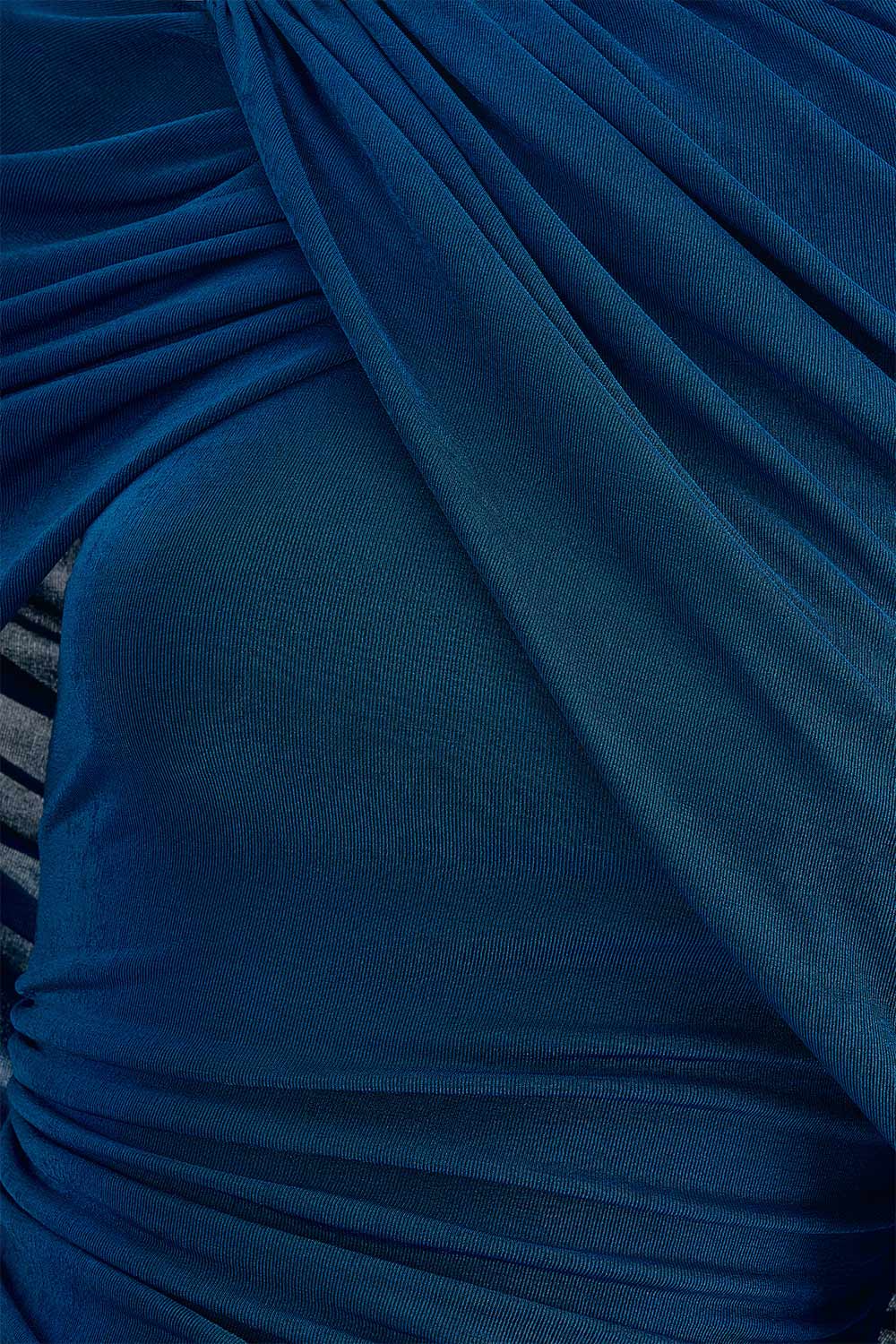 Mirer - Athena Sheath Elastance Jersey Maxi Dress