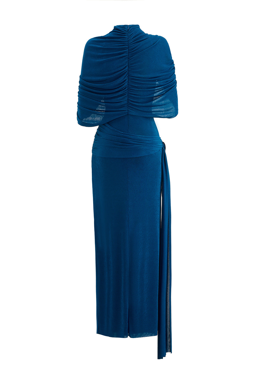 Mirer - Athena Sheath Elastance Jersey Maxi Dress