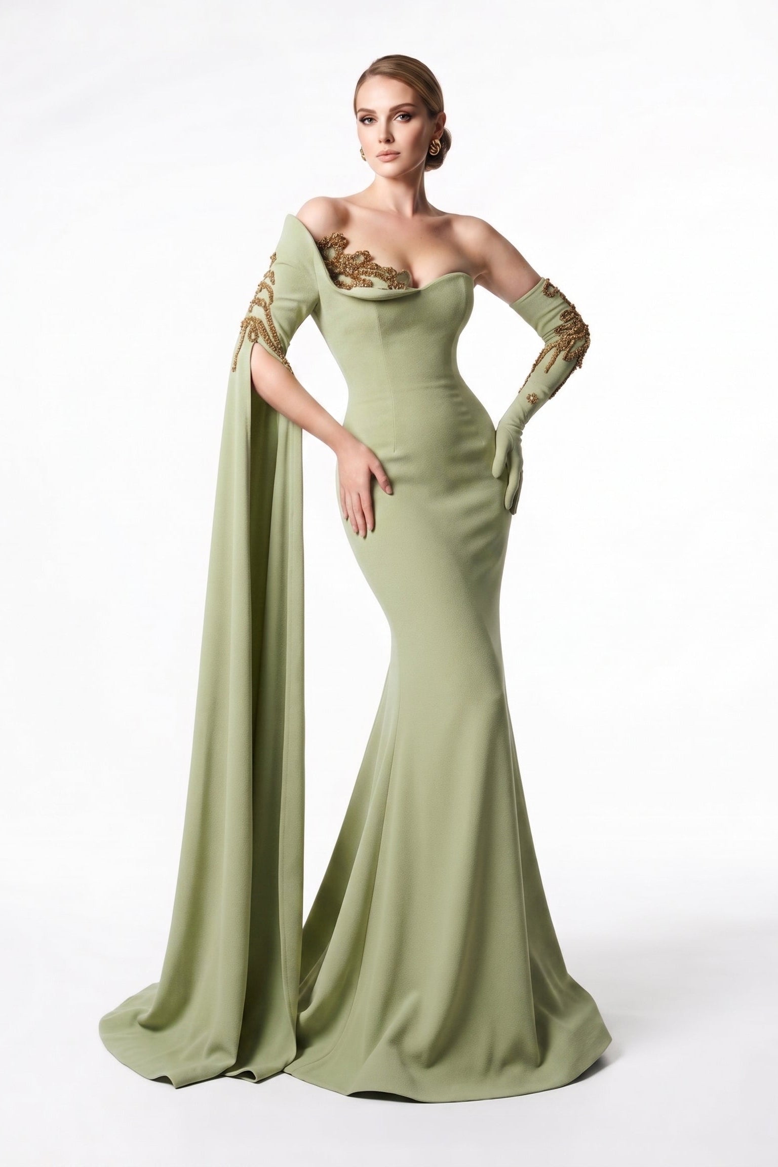 Fouad Sarkis 2606 Couture Evening Gown