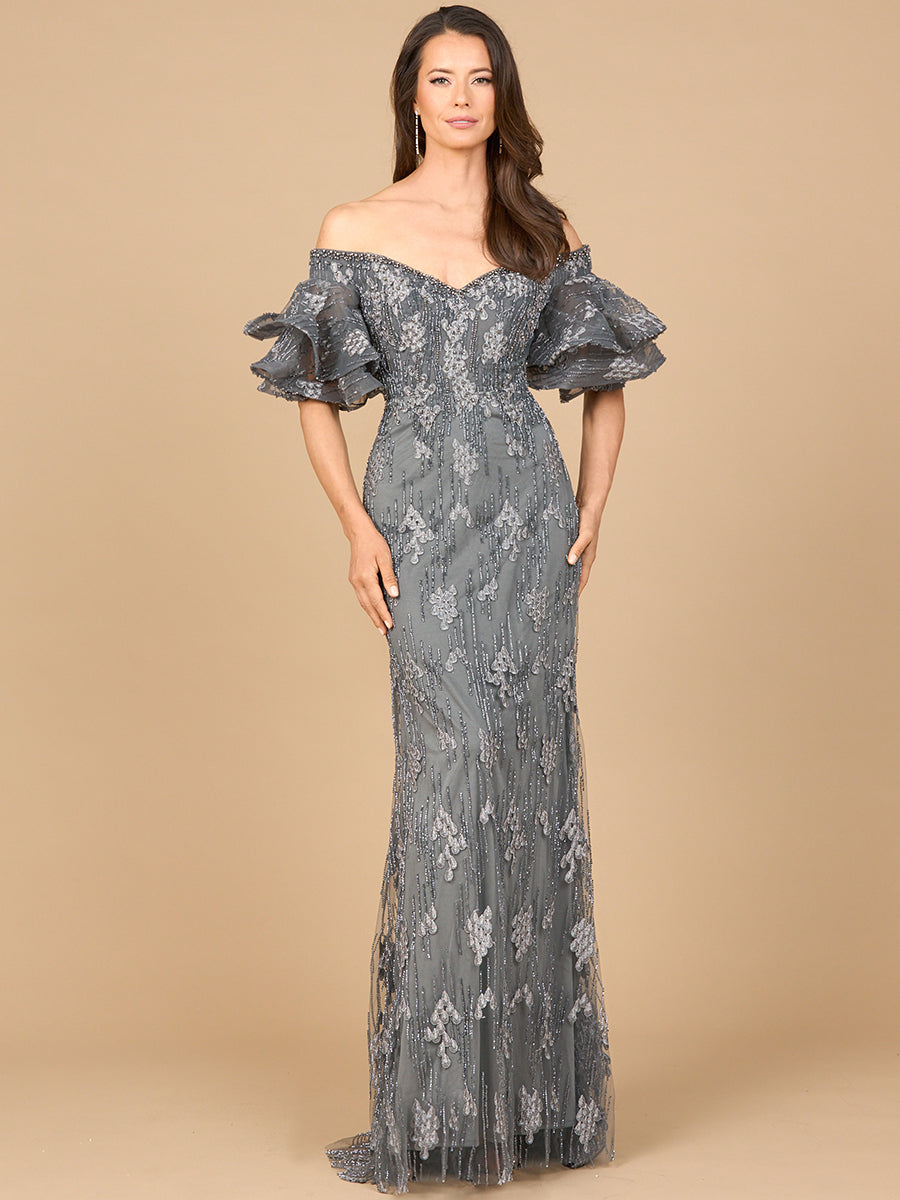 Off Shoulder Mermaid Gown 28935