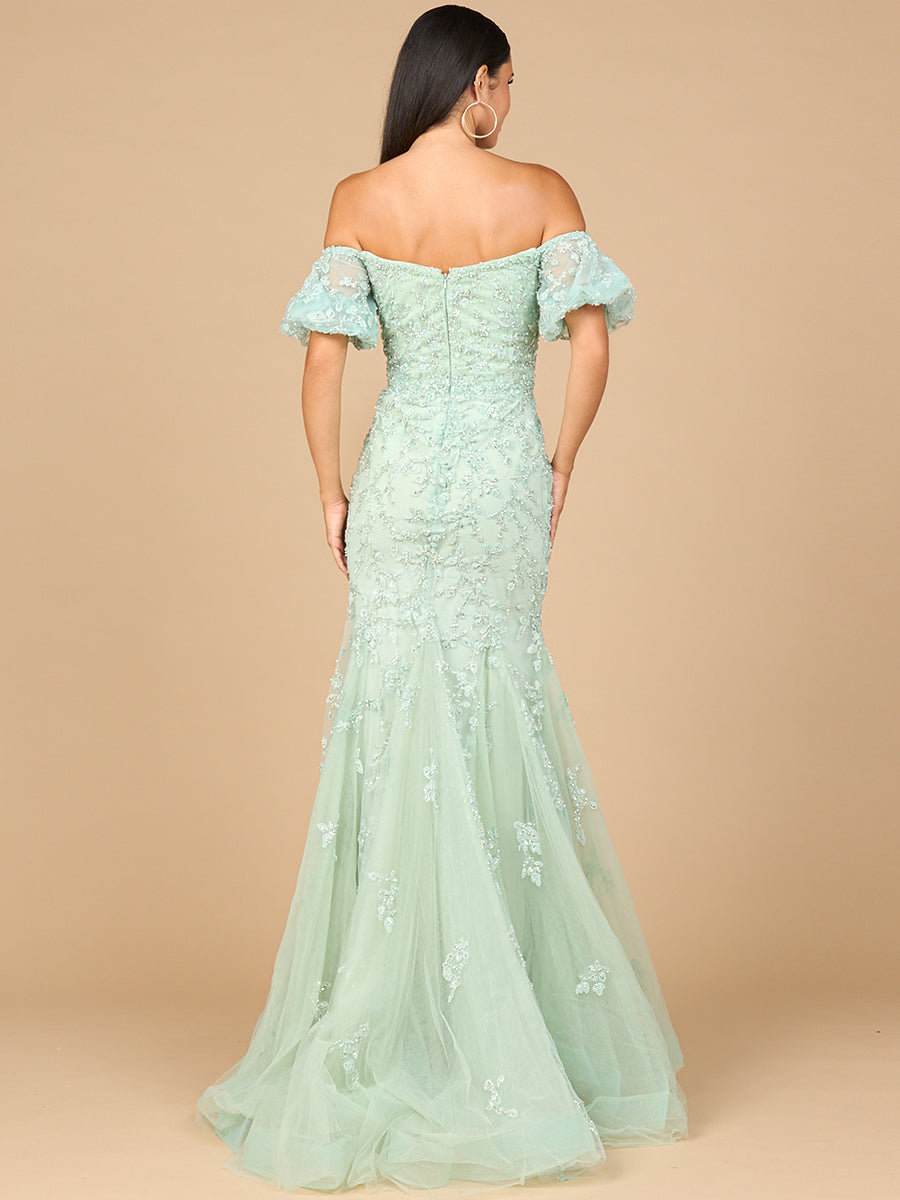 Lace, Off Shoulder Mermaid Gown 28938