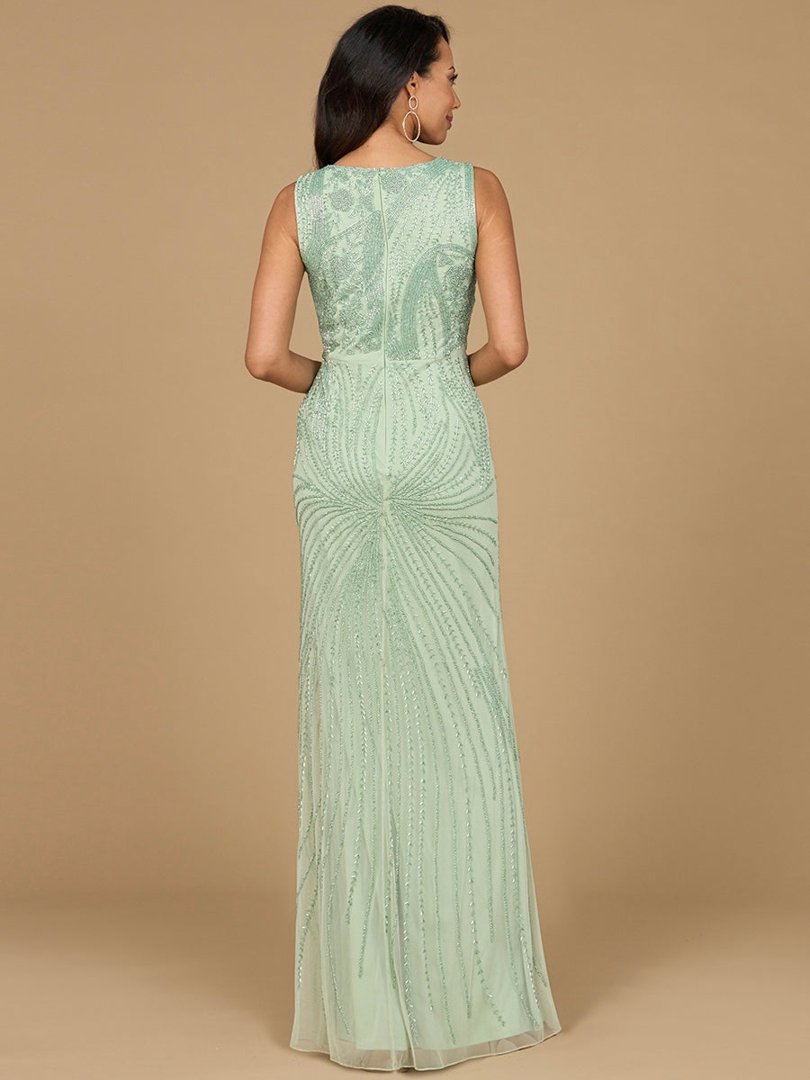 Asymmetrical, Beaded Gown 28976