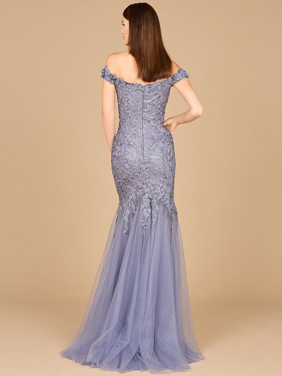 Off Shoulder Mermaid Gown 29021