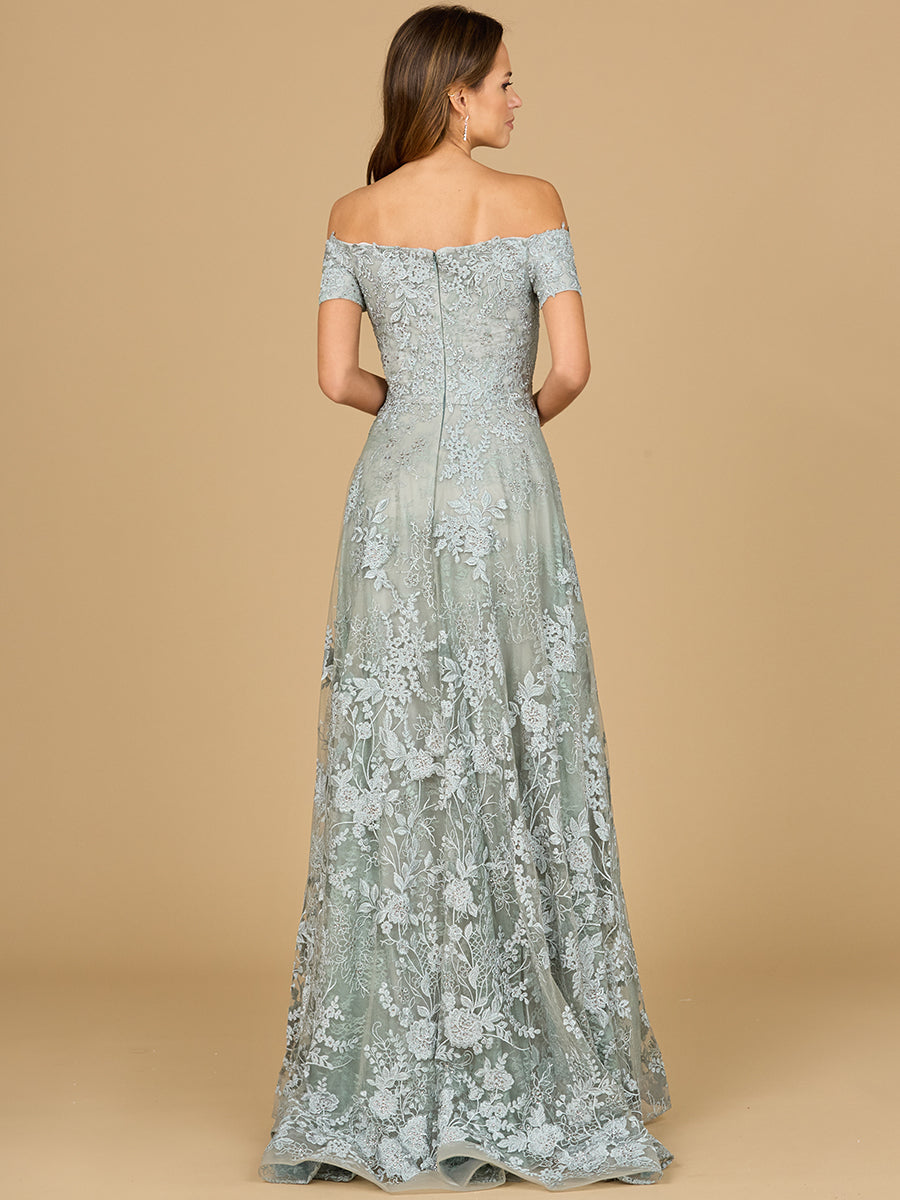 Off Shoulder A-Line Gown 29122