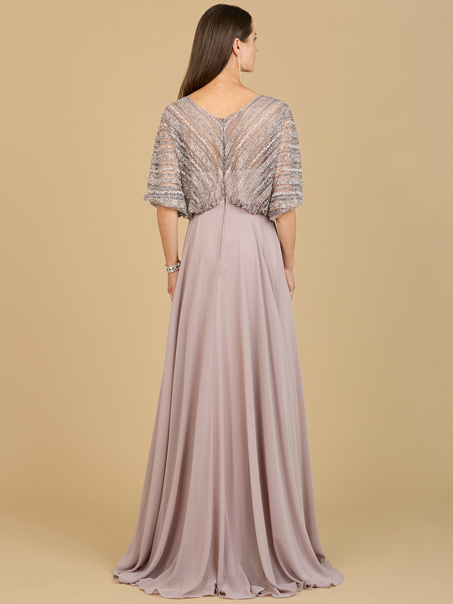 Chiffon A-line Long Gown 29187