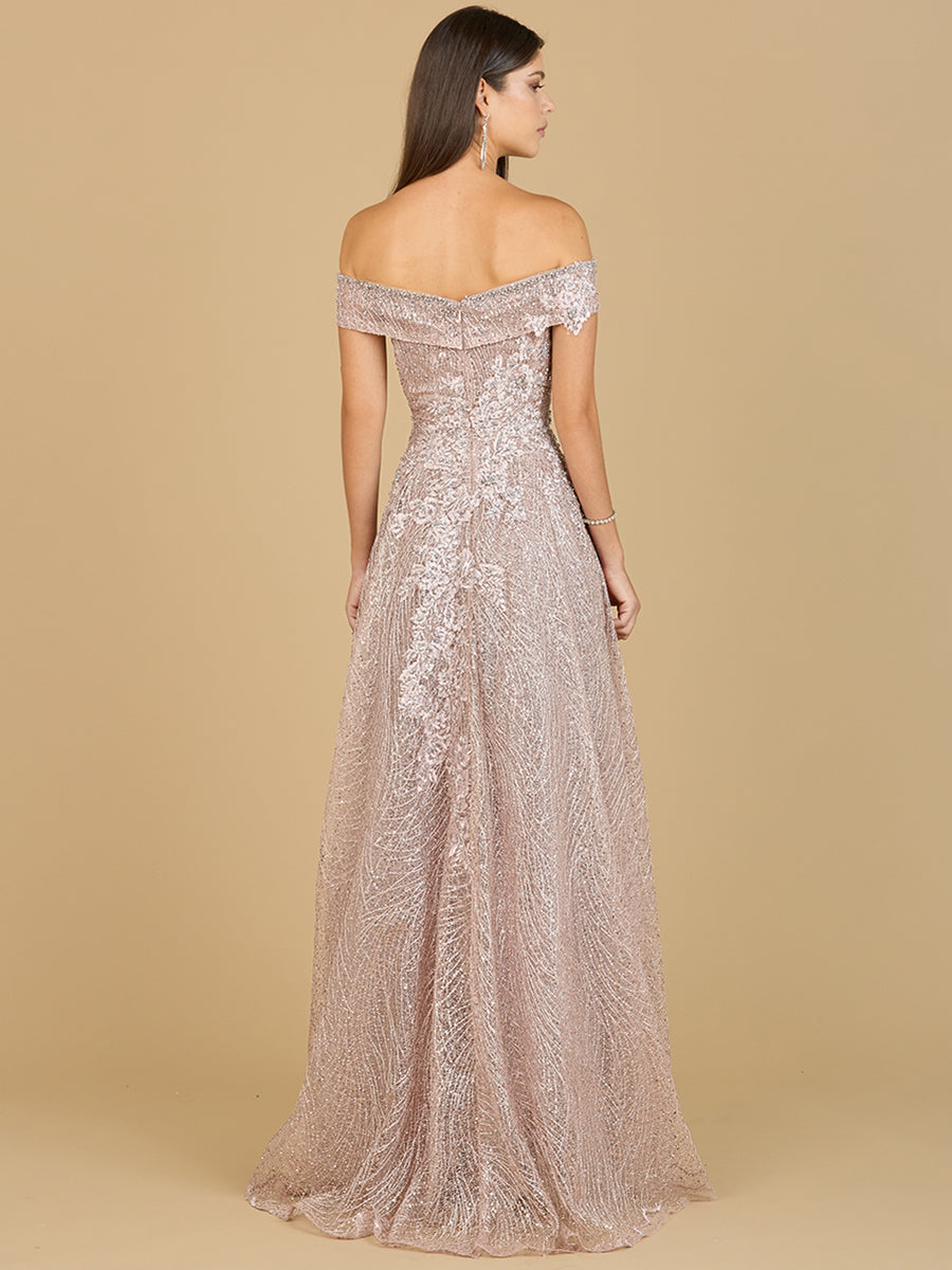 Off Shoulder A-Line Gown 29191
