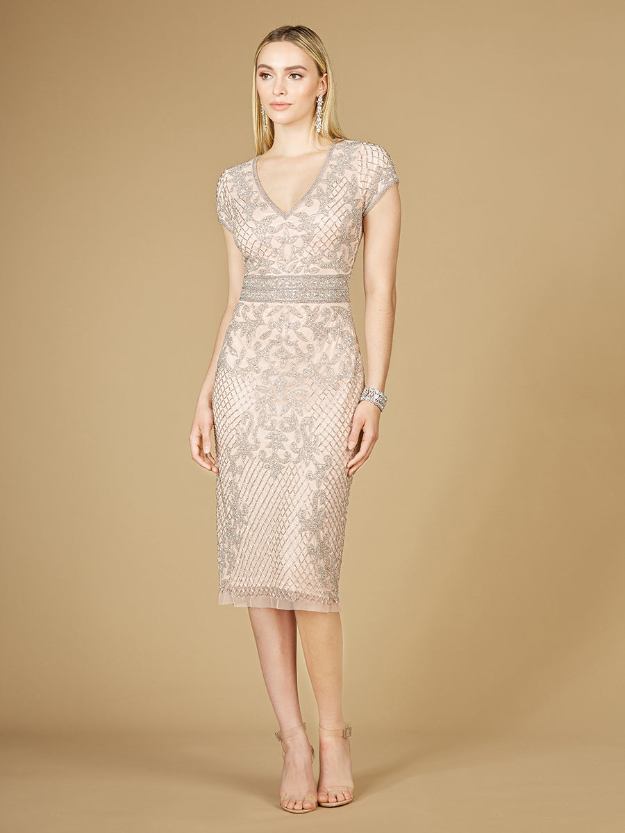 Cap Sleeve Midi Gown - OUTLET 29225