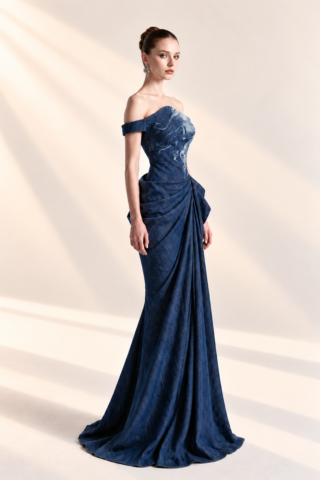 Sculpted Corset Draped Dress