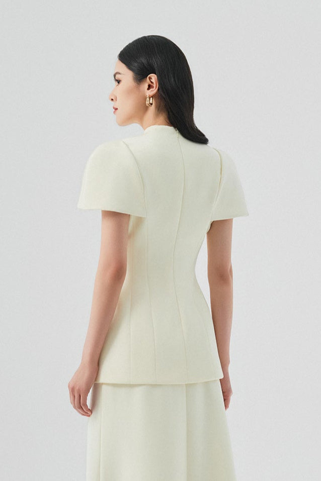 Jessica Capped Sleeves Shirt