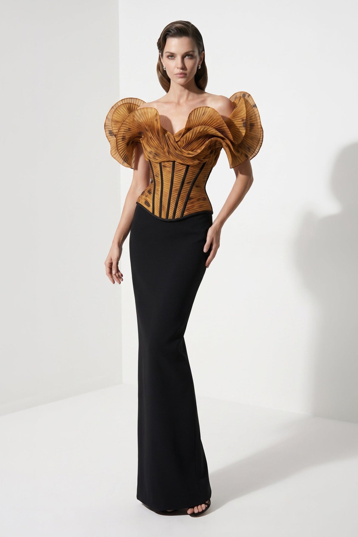Fouad Sarkis F03032 Couture Evening Gown