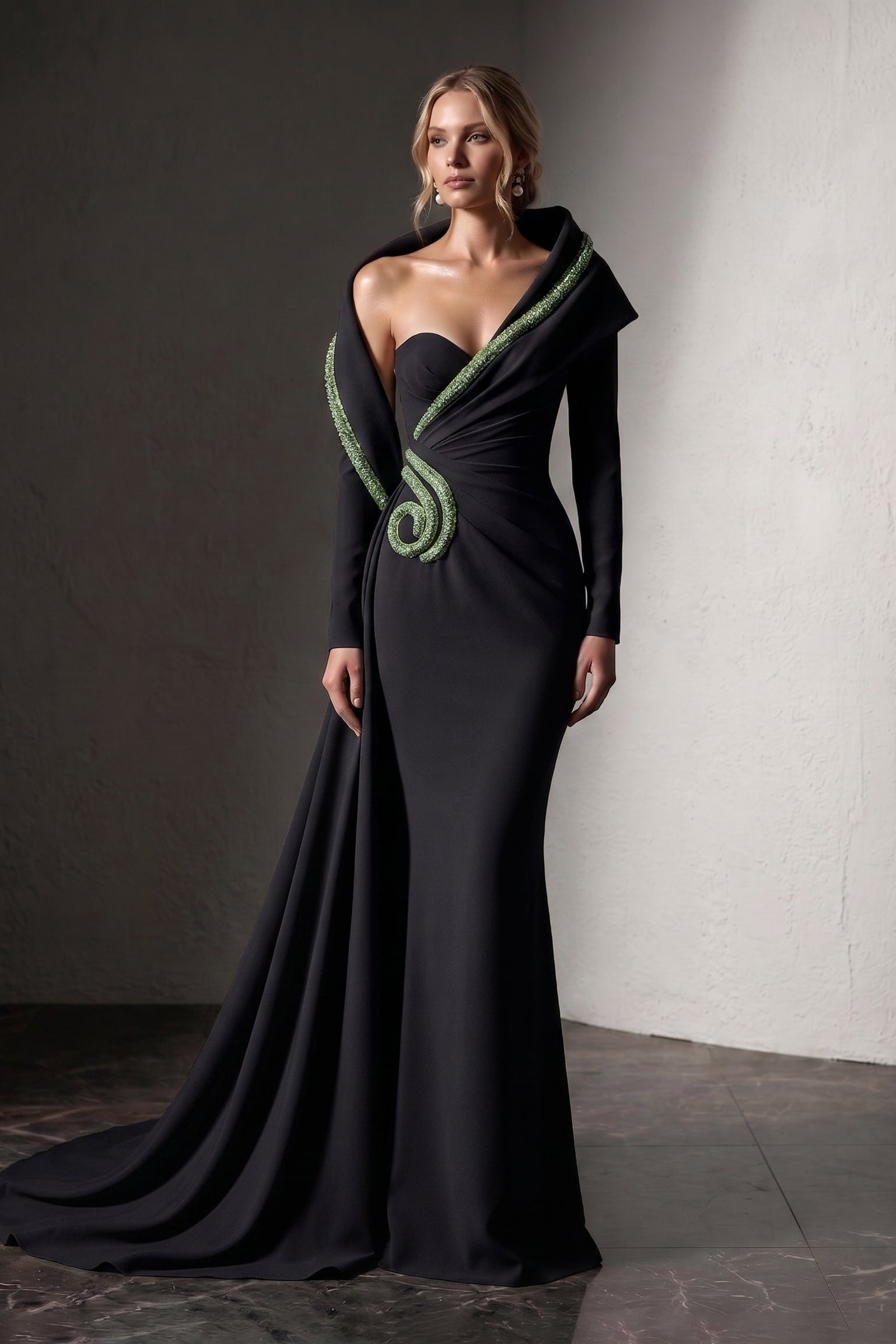 Fouad Sarkis F3038 Couture Evening Gown