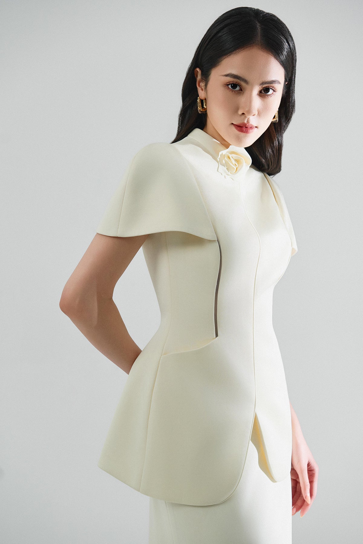 Jessica Capped Sleeves Shirt