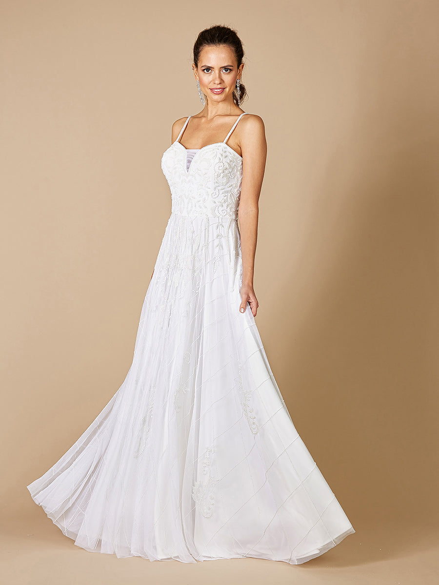 Lara 51077 Ginny Sweetheart Beaded Wedding Dress Ivory / 4 Lara 51077 Ginny Sweetheart Beaded Wedding Dress Ivory / 4