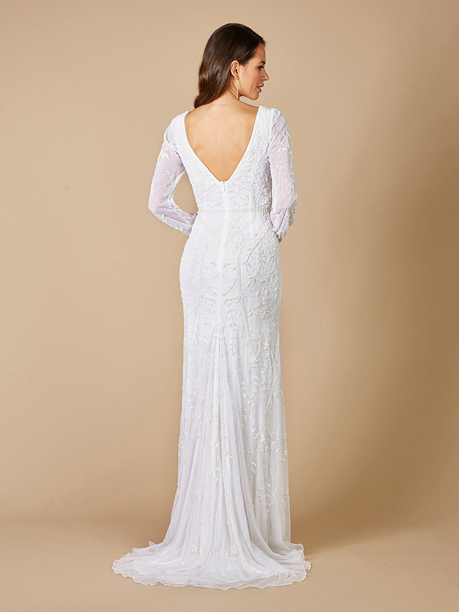 Lara Gigi Romantic Long Sleeve Wedding Dress 51079