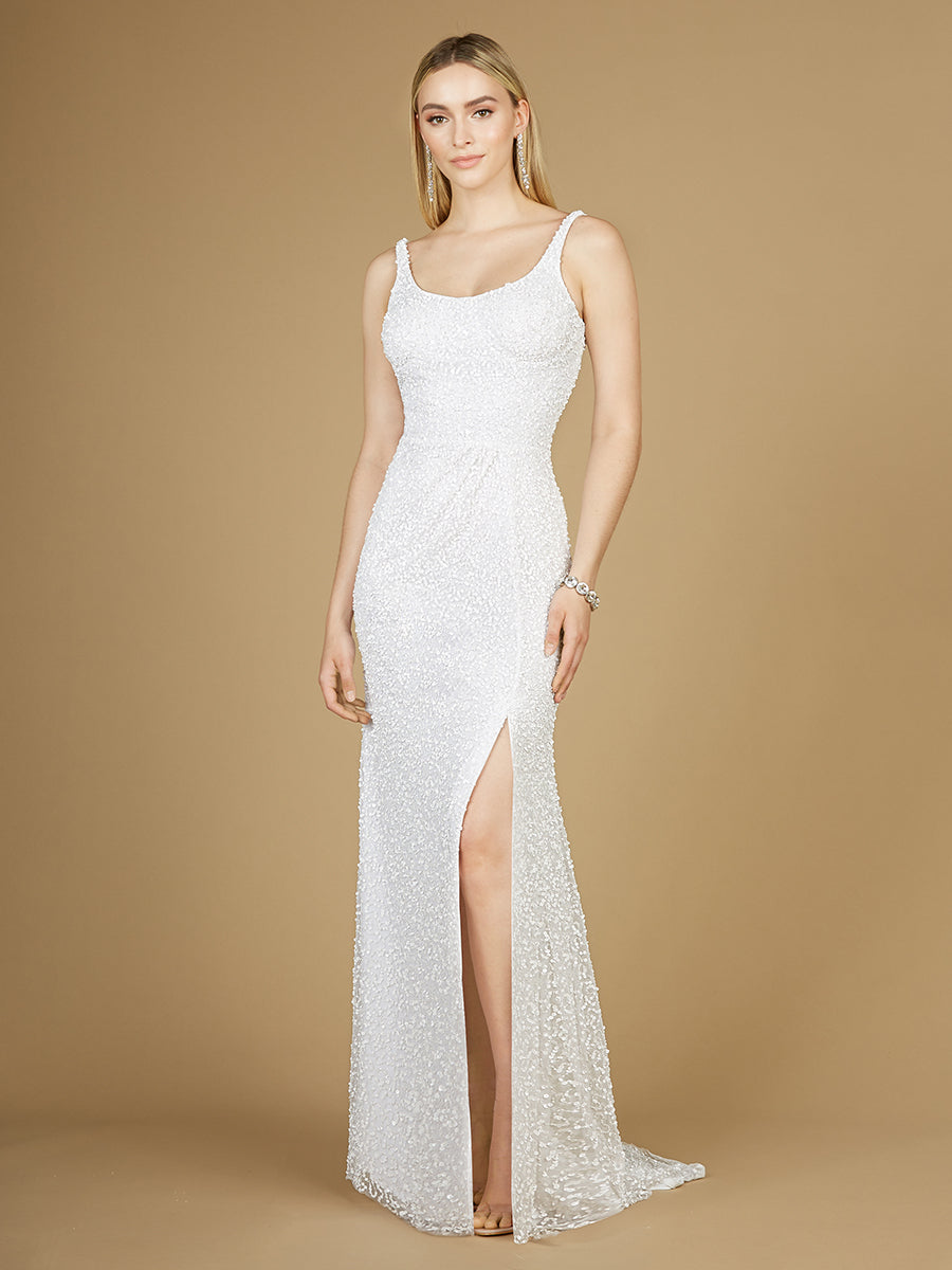 Bridal Beaded Gown with Slit 51123