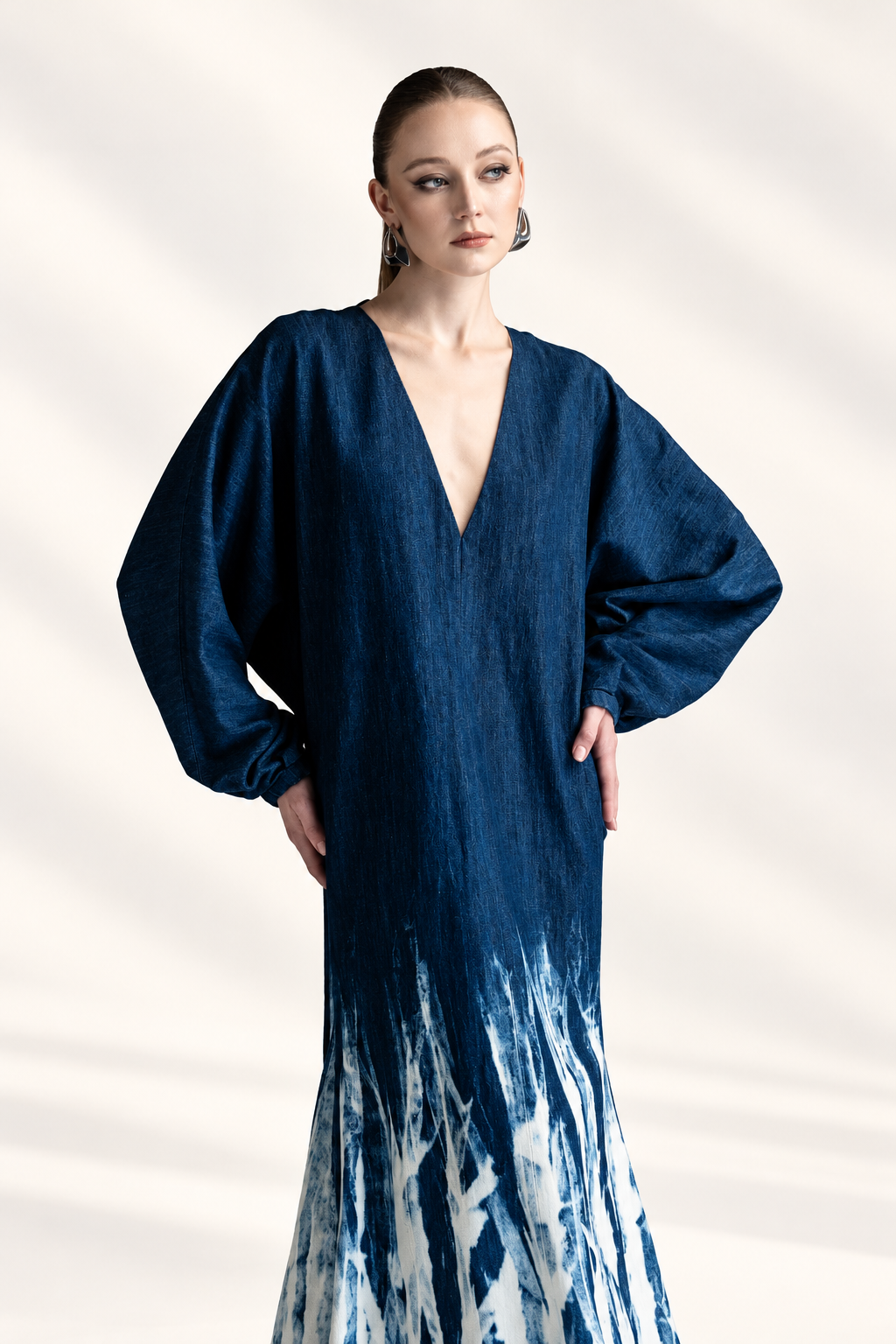 Bleached Denim Mermaid Dress
