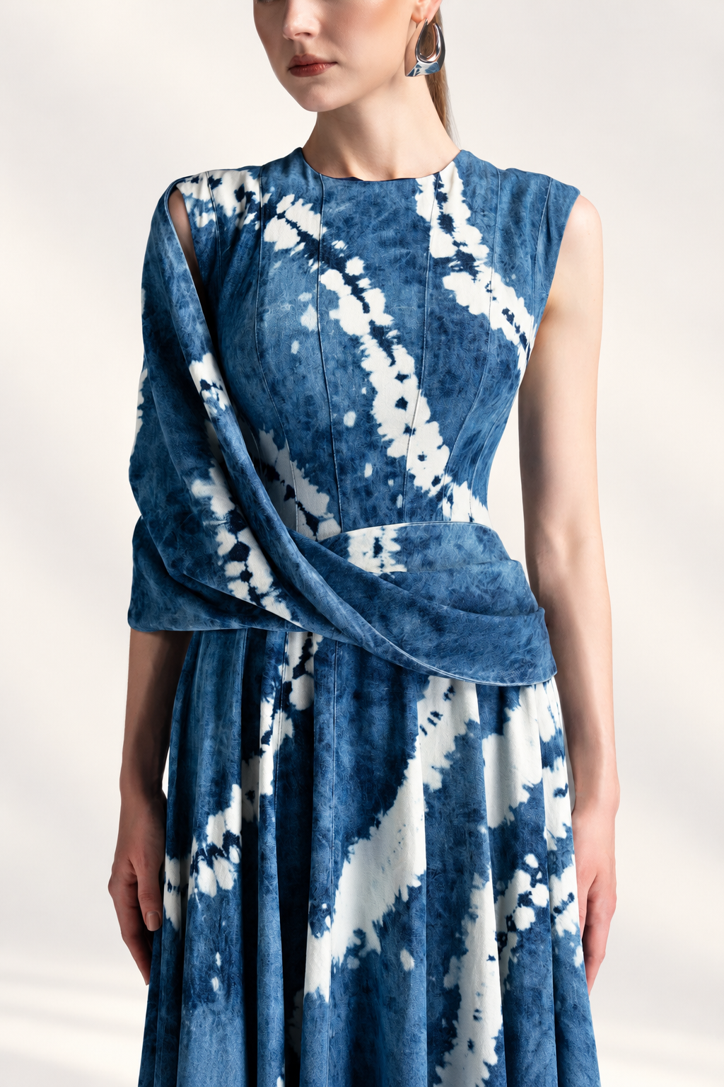 Acid-Wash Crystal Dress