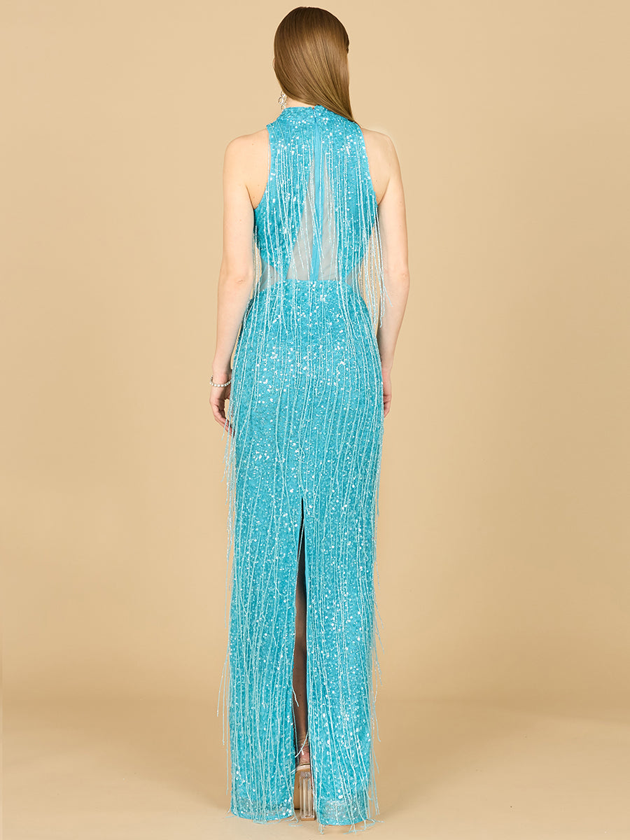 Carrie Fringe Beaded Dress - OUTLET 9973