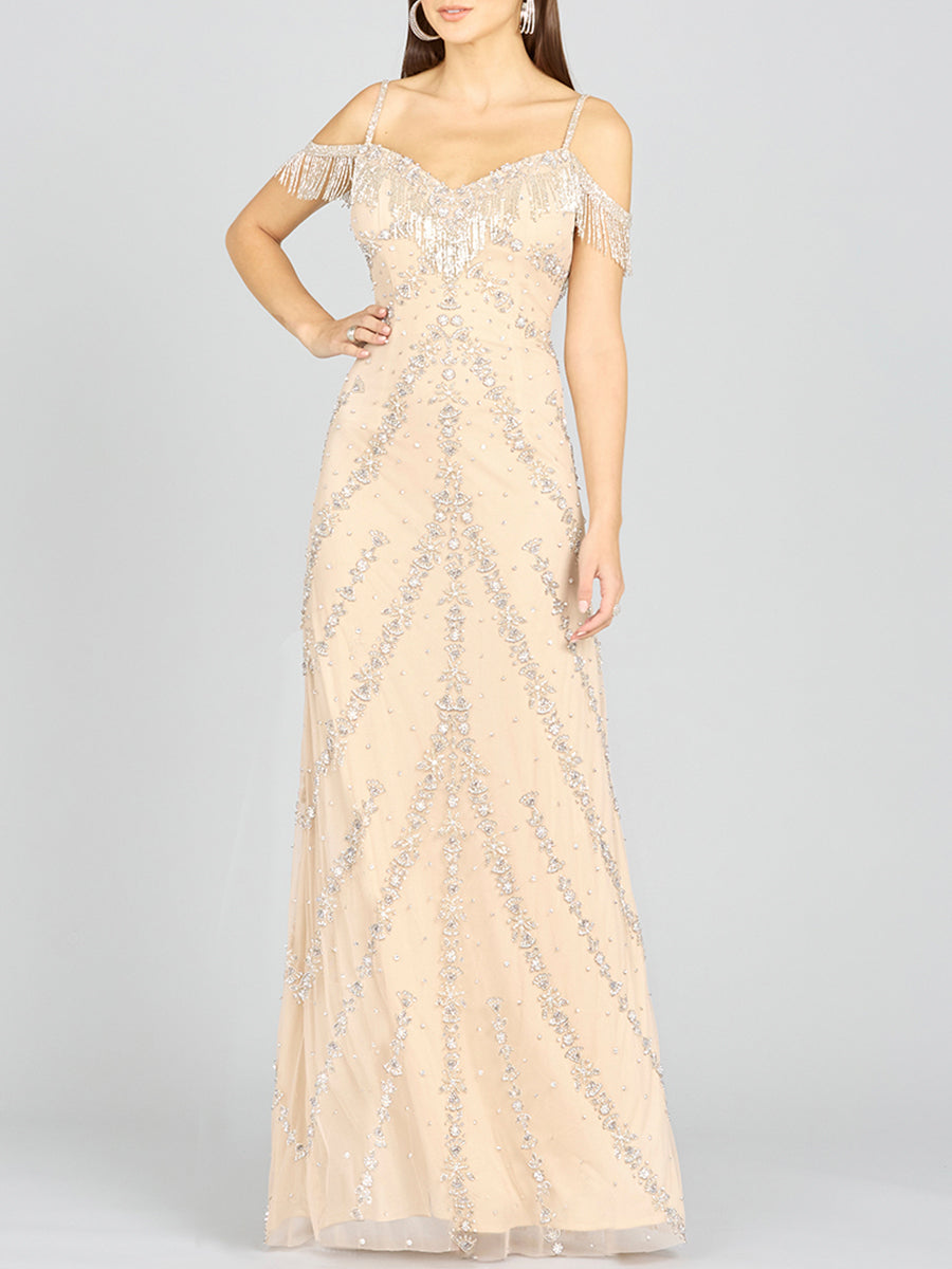 Candy Beaded Gown 9980
