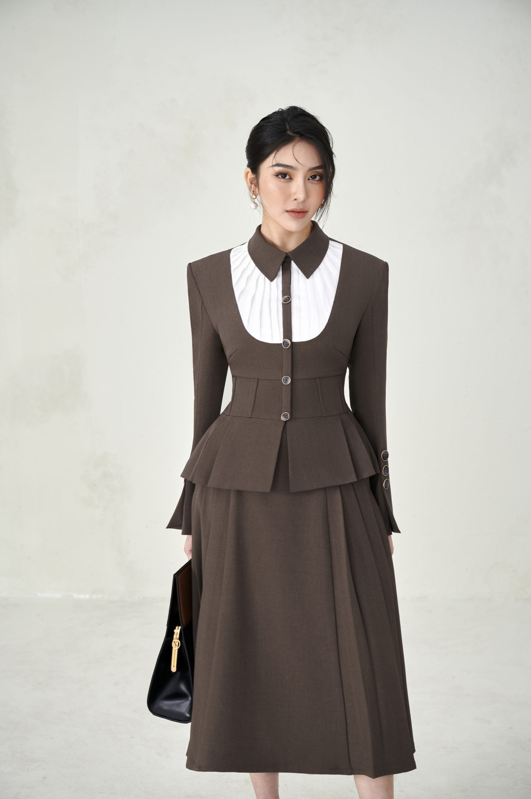 Sarah Jacket Riley Pleated Skirt