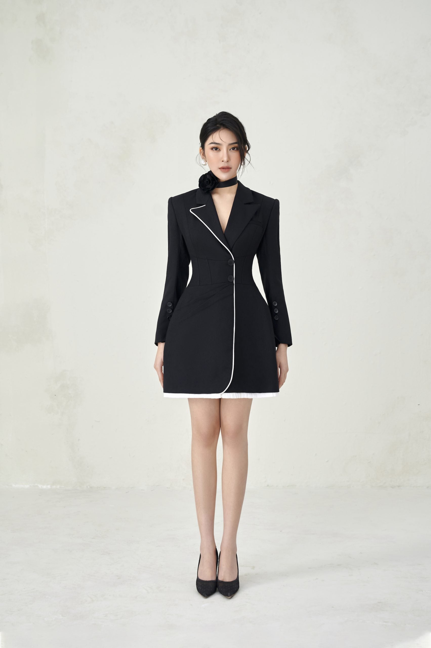 Nova Ruffle Hem Dress