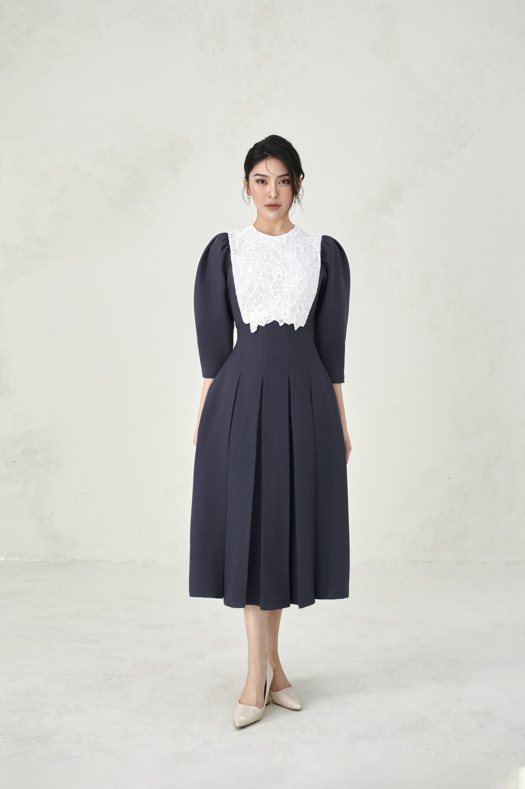 pleated lily dress Lily Pleated Dress