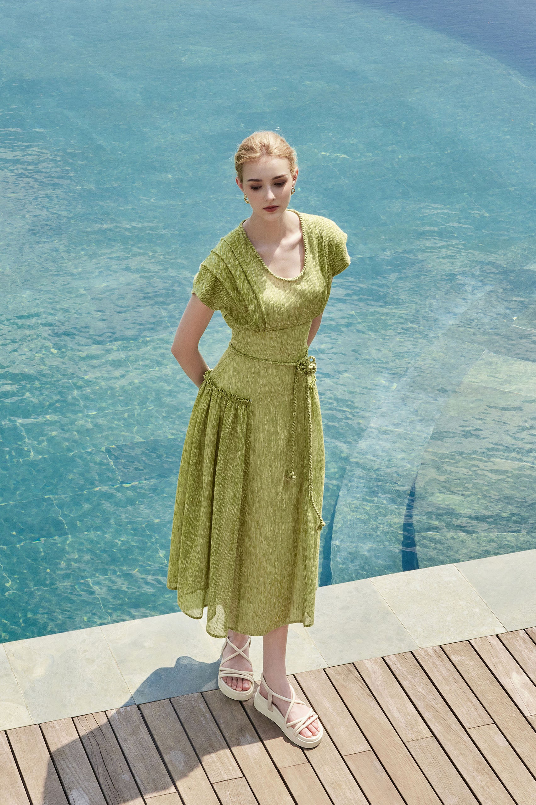 Dylan A-line Ruffle Dress