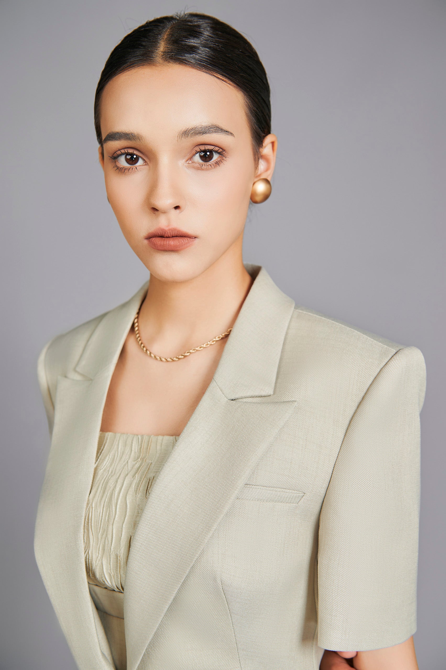 Cicely Asymmetrical Lapel Blazer
