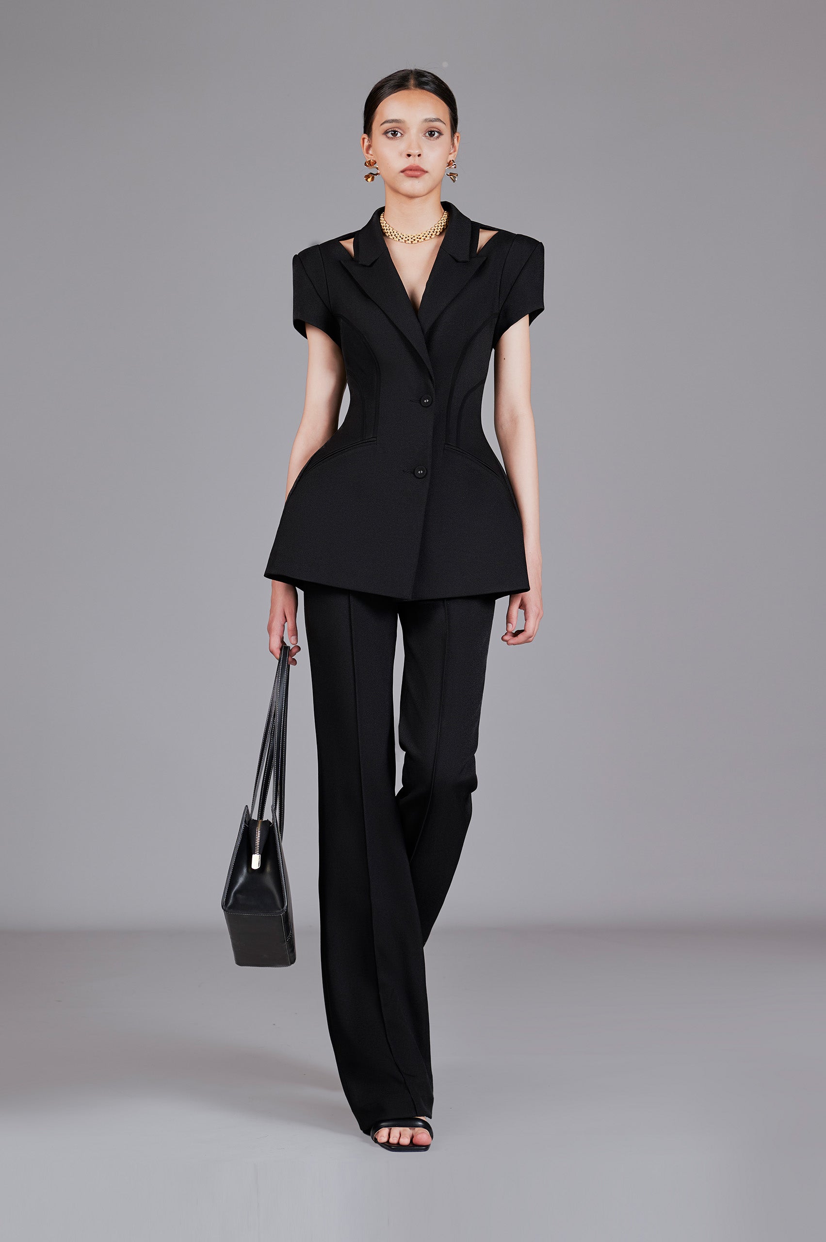 Briar Black Wide Leg Pants