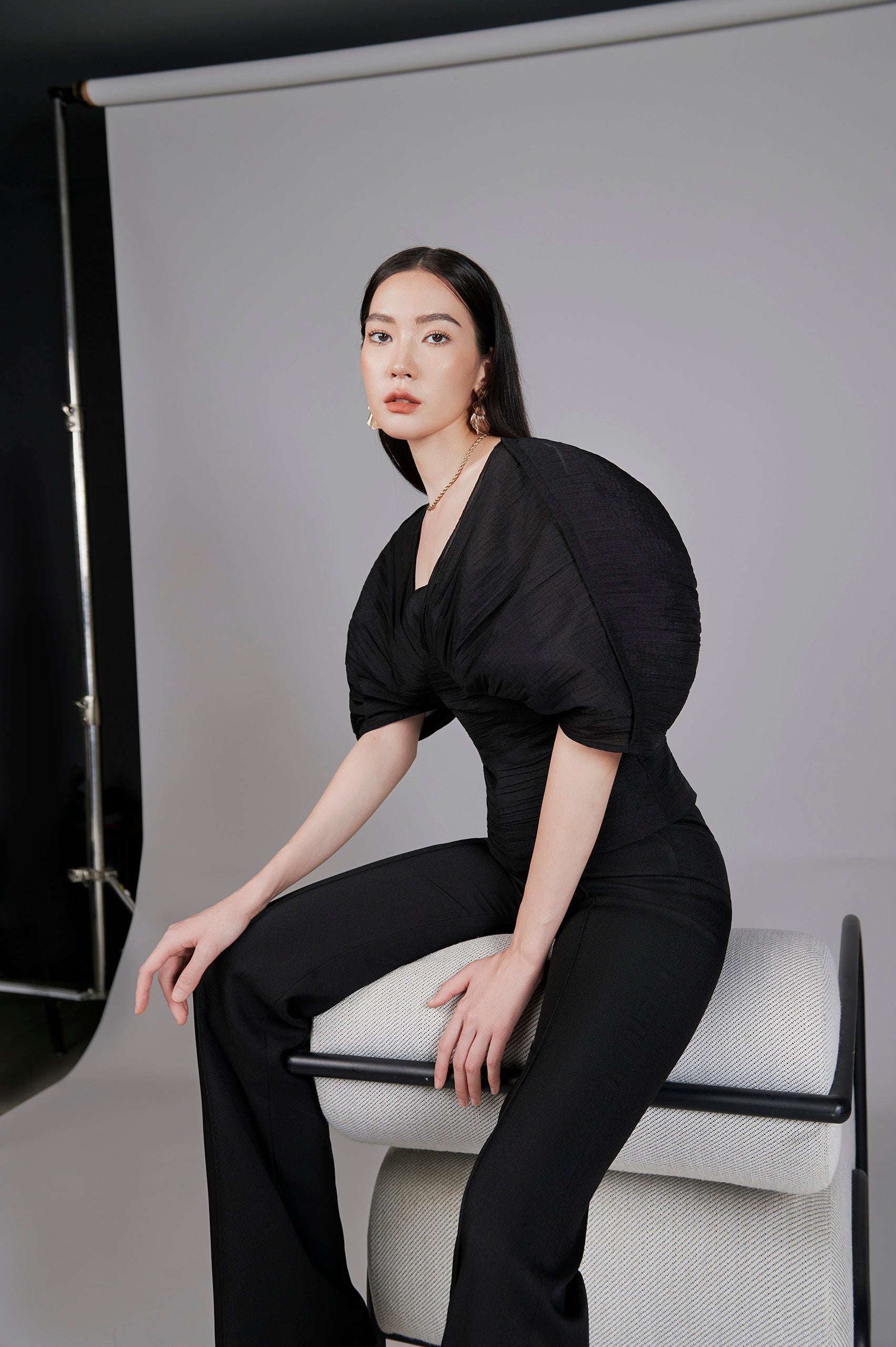 Briar Black Wide Leg Pants