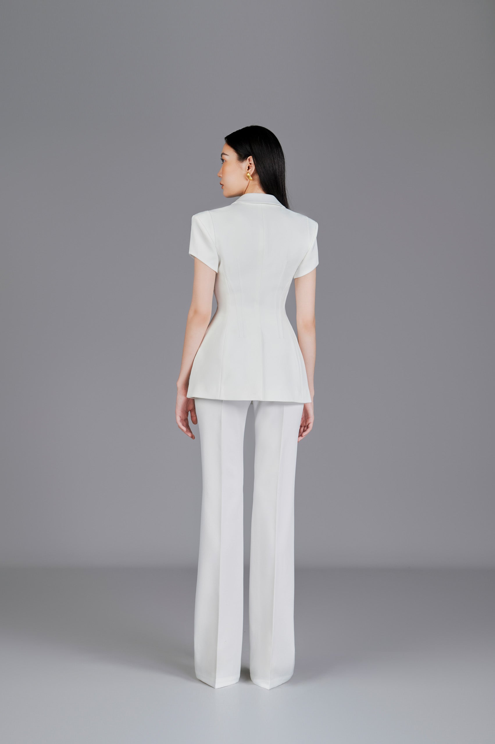 Chloe White Wide Leg Pants