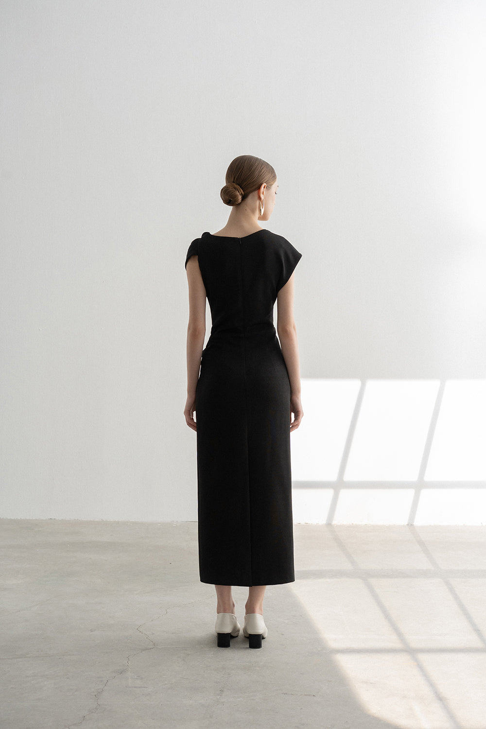 Isa Draped Pencil Dress