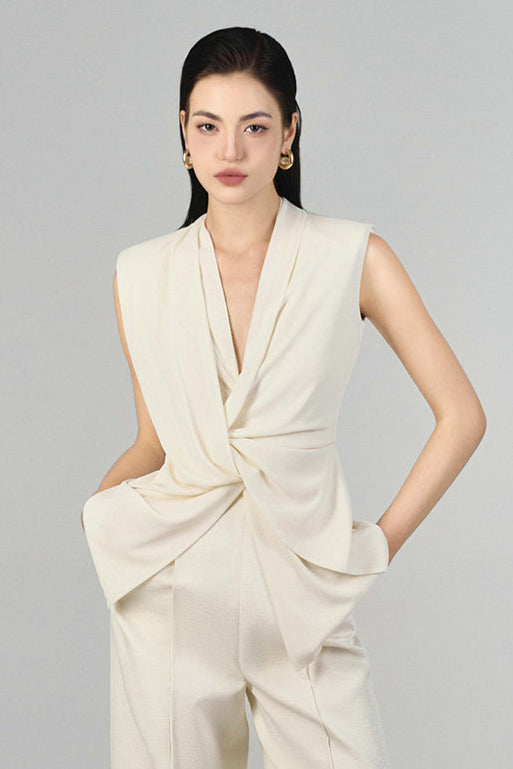 Harper Sleeveless Peplum Top