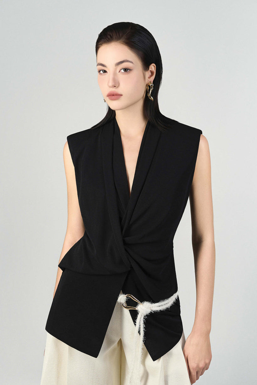 Scarlett Sleeveless Peplum Top