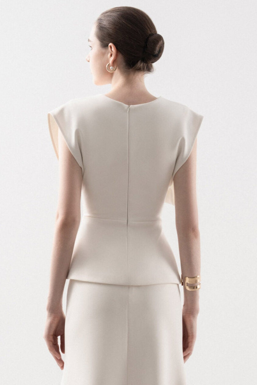 Rachel Asymmetrical Neckline Blouse