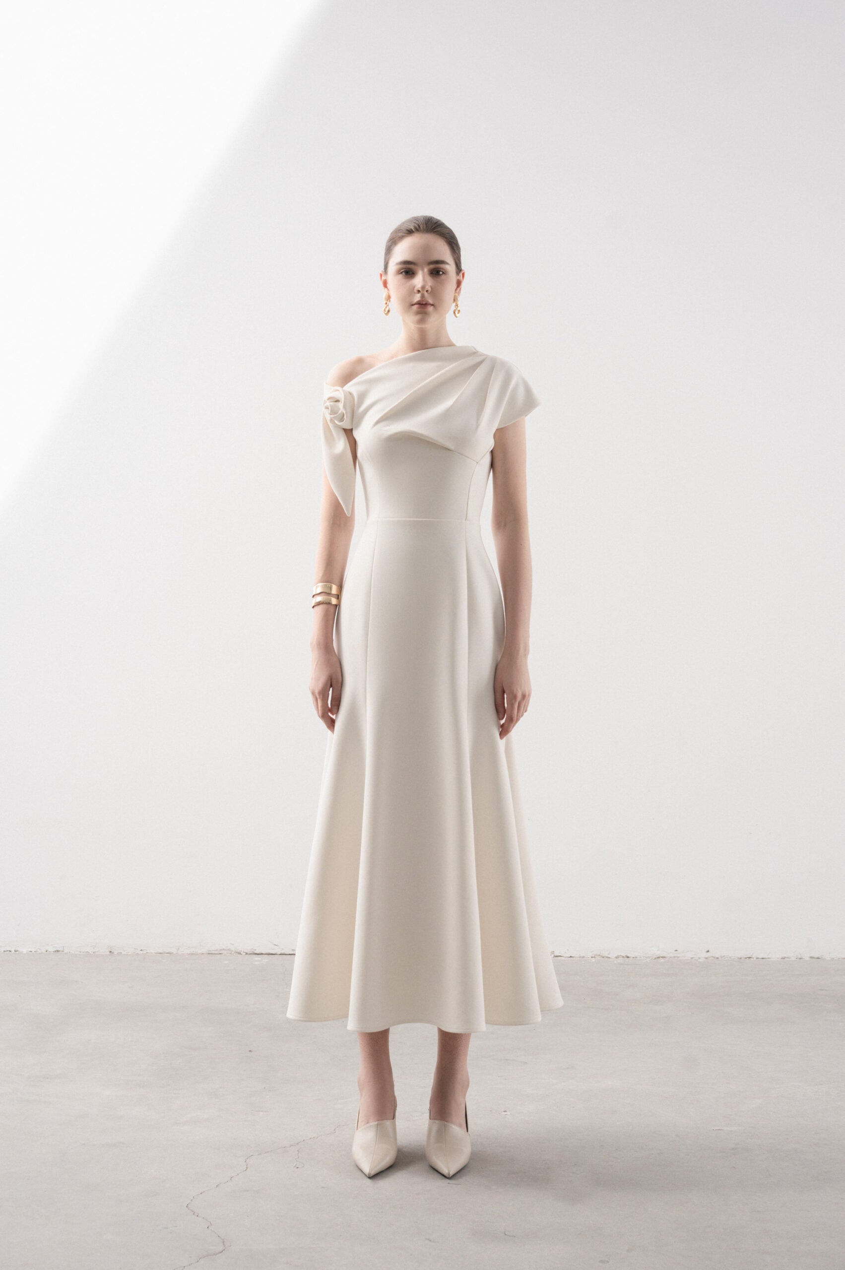 Alision Fishtail Midi Dress