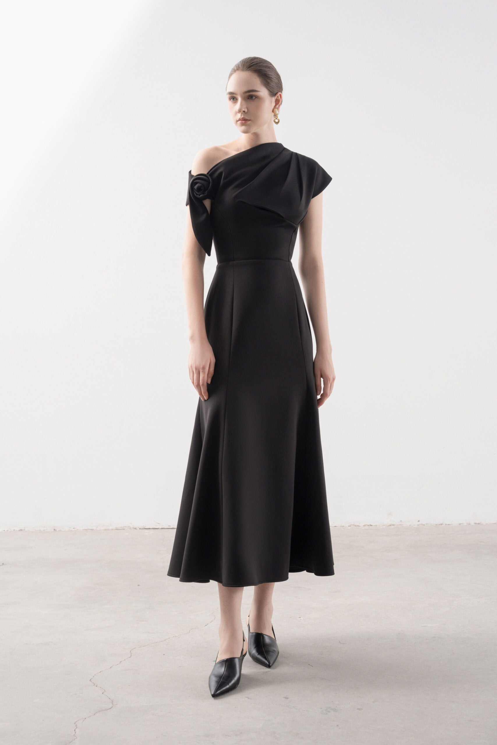 Ariel Fishtail Midi Dress