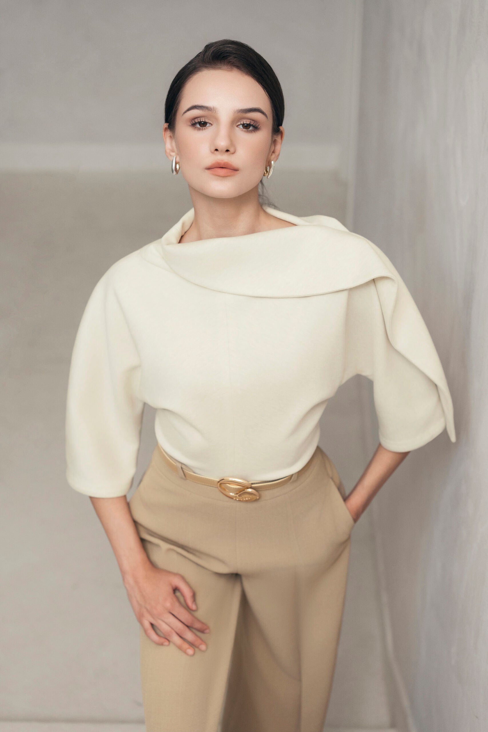 Beige Ease Blouse
