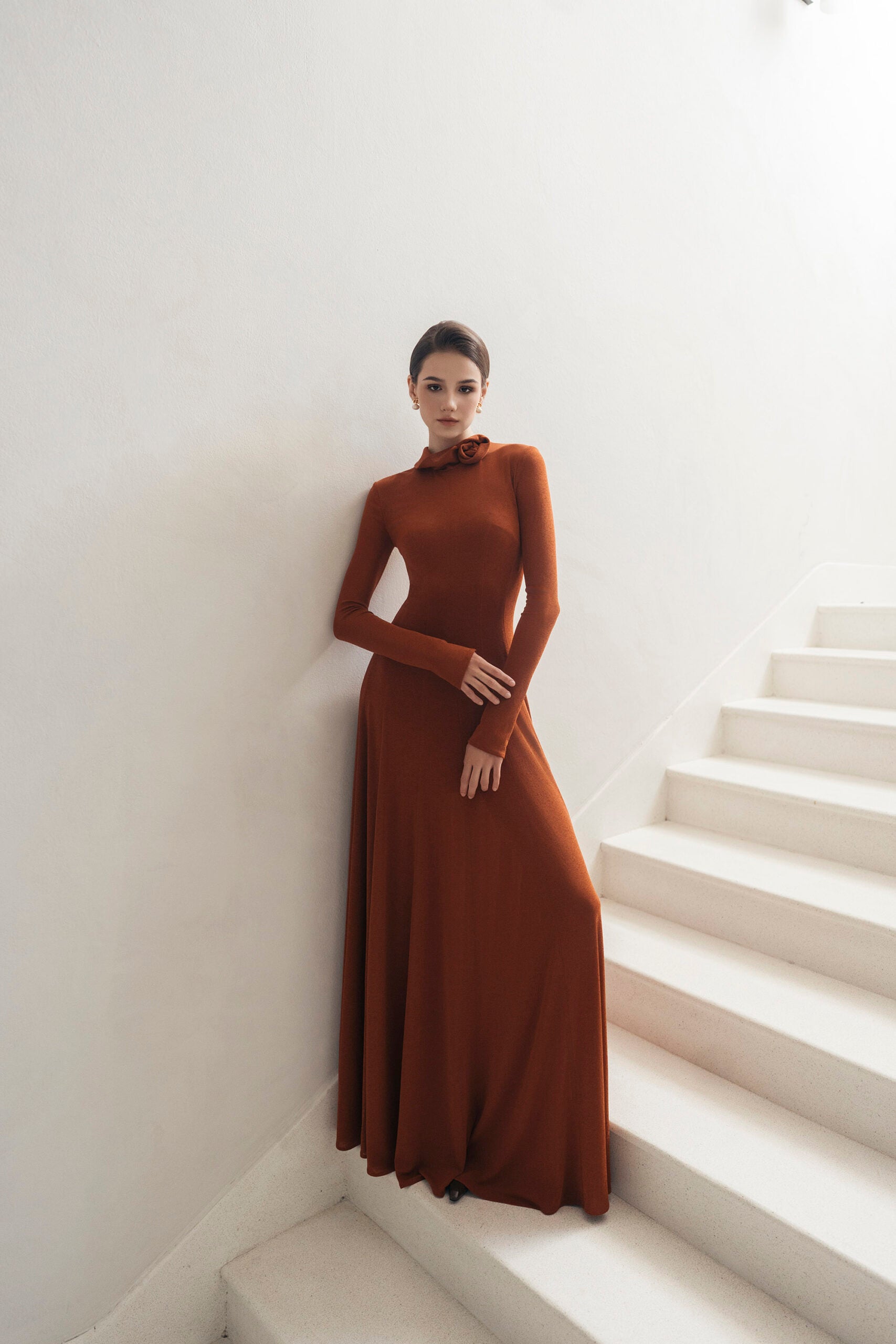 Rustic 3D Bloom Dress