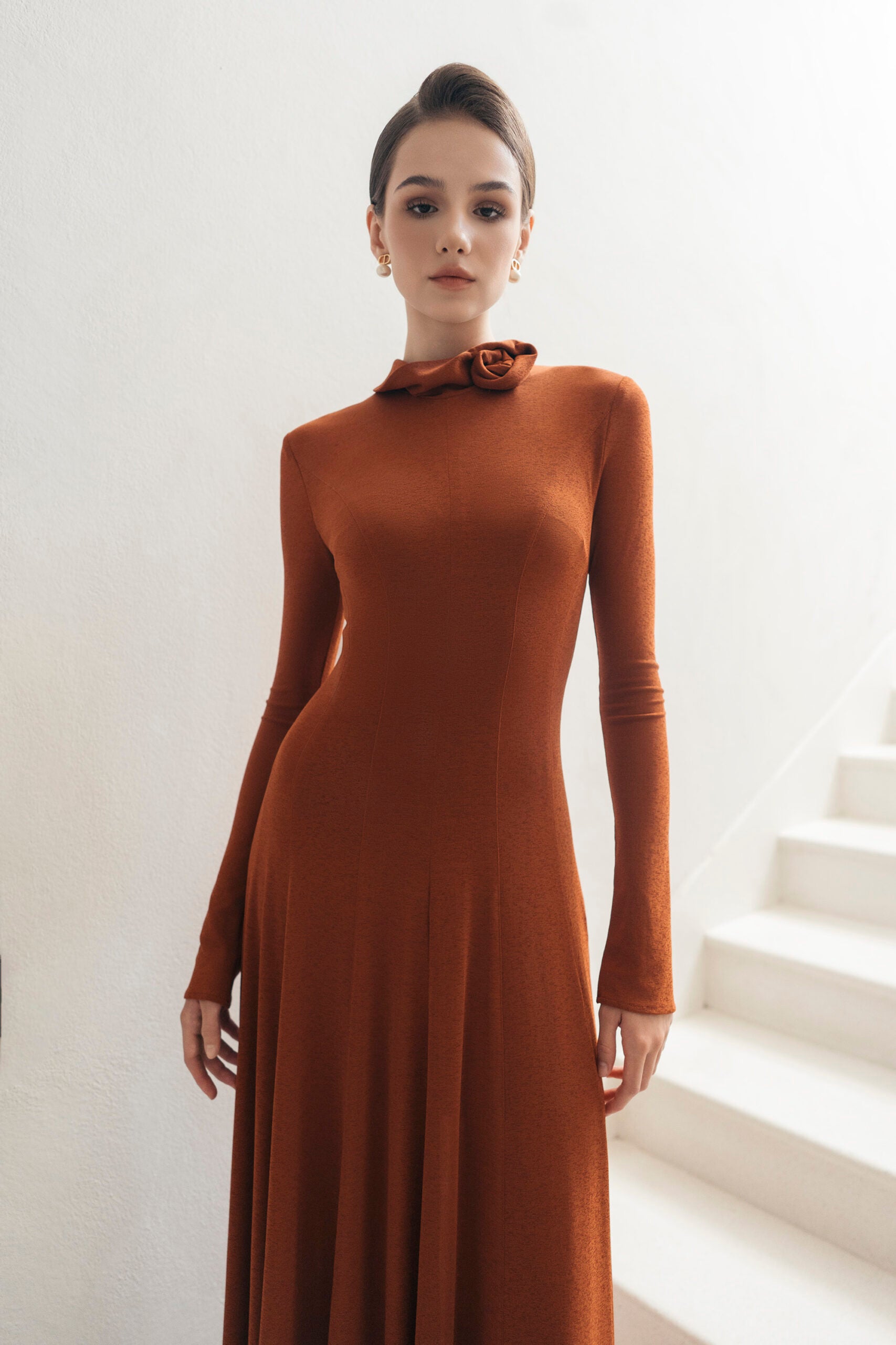 Rustic 3D Bloom Dress