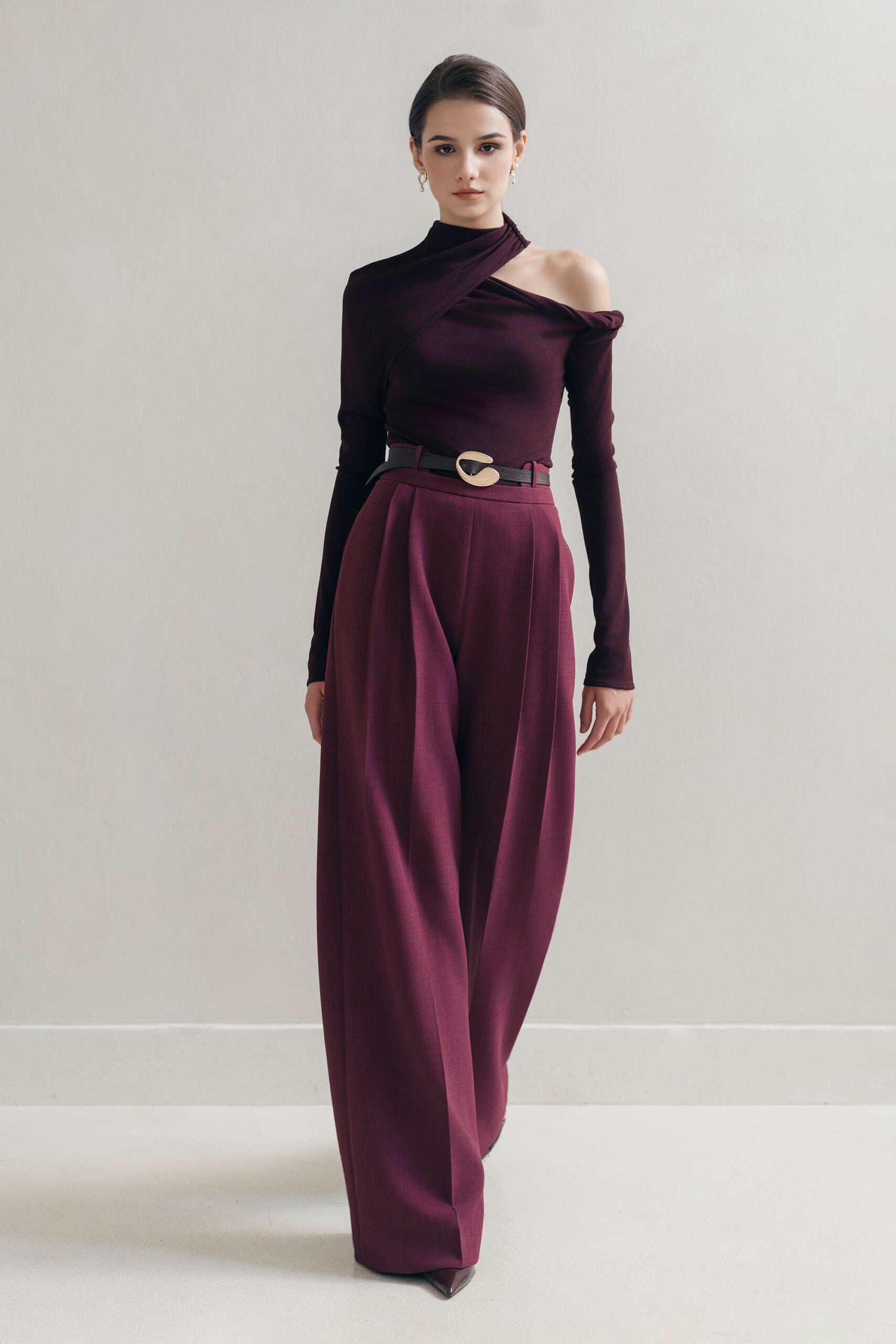 Plum Cap Trousers