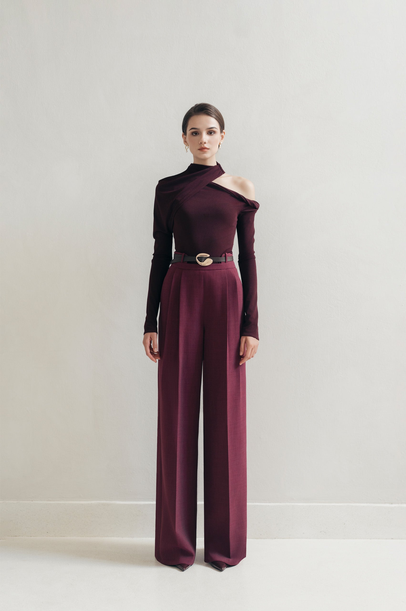 Plum Cap Trousers