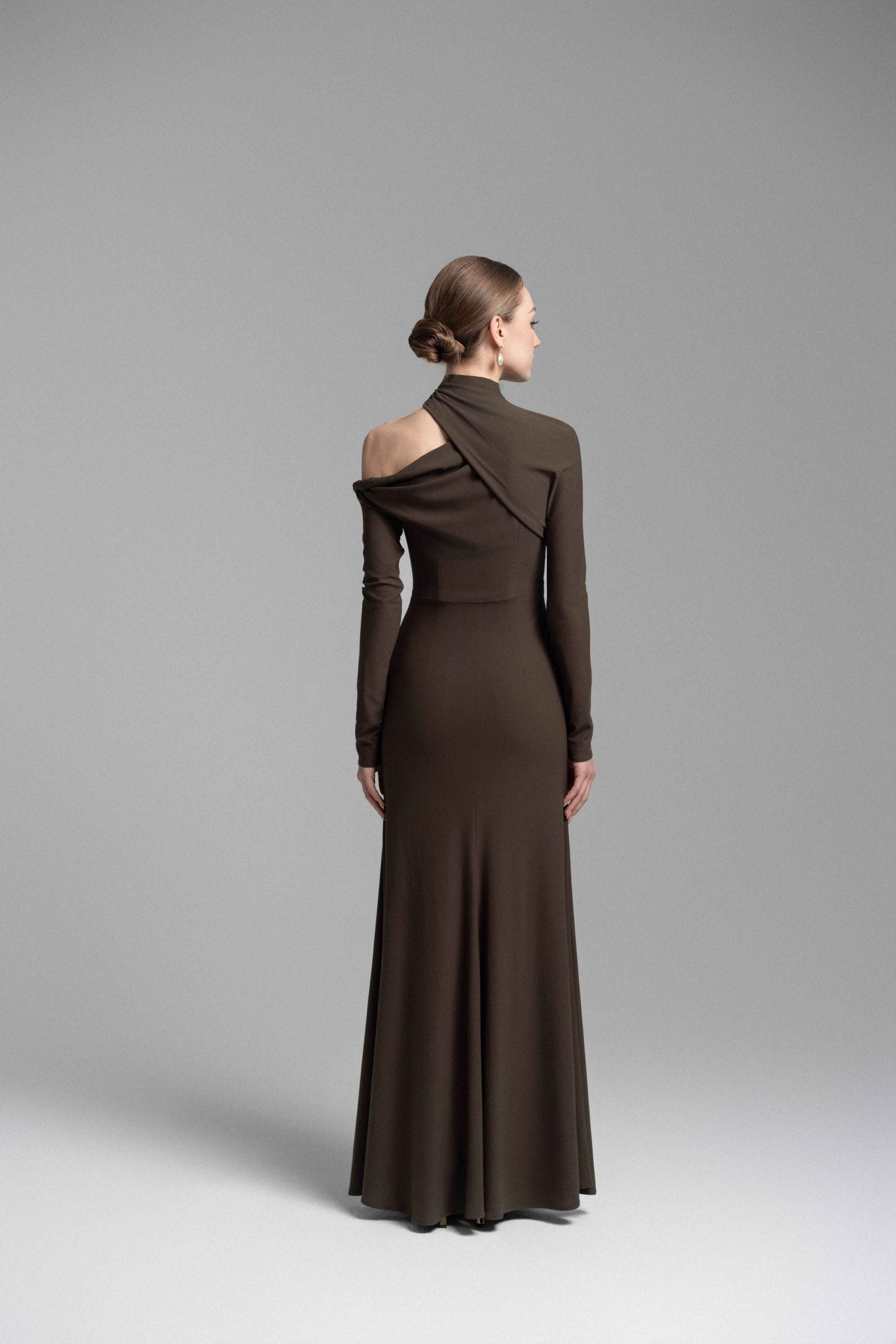 Martini Halter Draped Dress