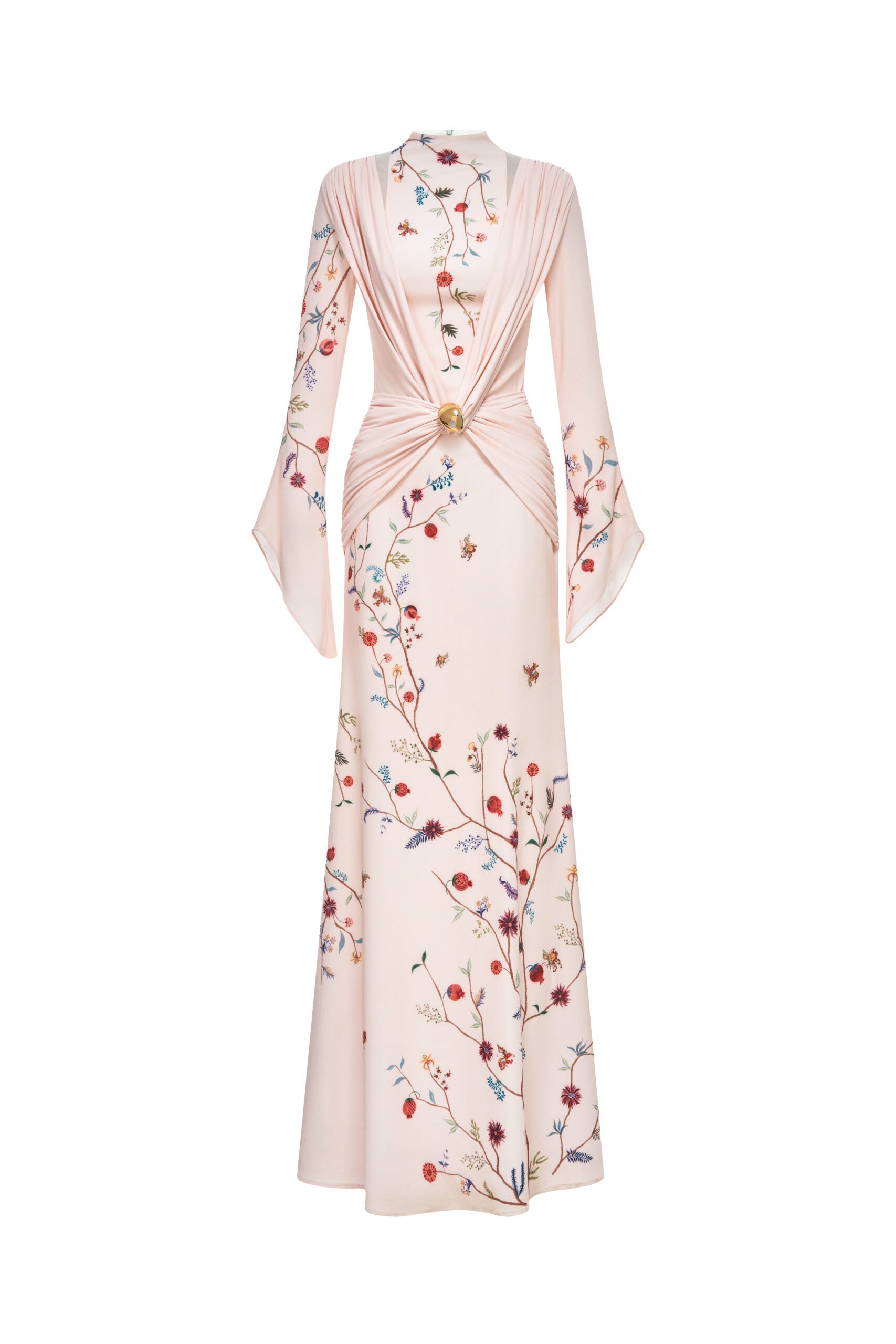 Dawnlight Midi Dress in Angel Wing